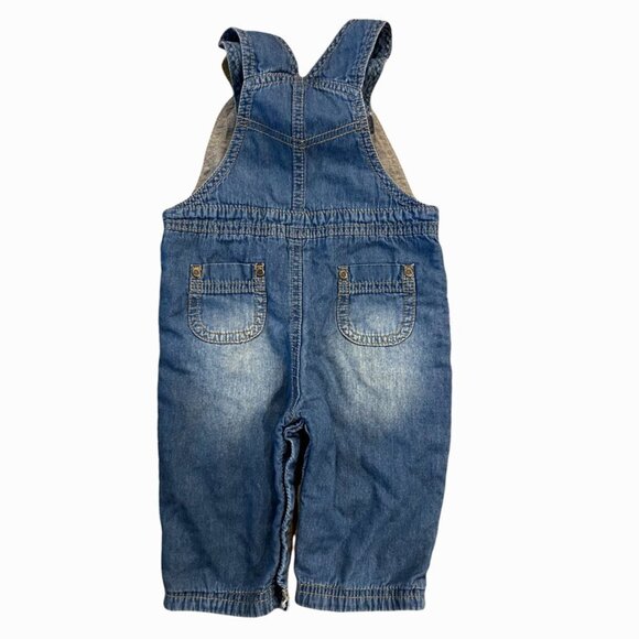 Oshkosh B’gosh Denim Overalls 6-9 Months - Picture 4 of 5